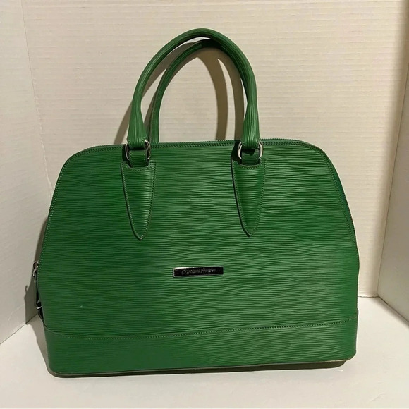Cristiano Pompeo Handbag Purse Alma Green Made In Italy - Picture 1 of 12